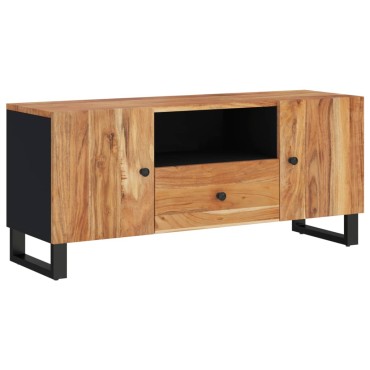 vidaXL Έπιπλο Τηλεόρασης 105x33,5x46cm Μασίφ Ξύλο Ακακίας & Επ. Ξύλο