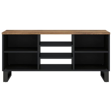 vidaXL Έπιπλο Τηλεόρασης 100x33x46cm Μασίφ Ξύλο Μάνγκο & Επεξ. Ξύλο