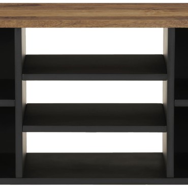 vidaXL Έπιπλο Τηλεόρασης 100x33x46cm Μασίφ Ξύλο Μάνγκο & Επεξ. Ξύλο