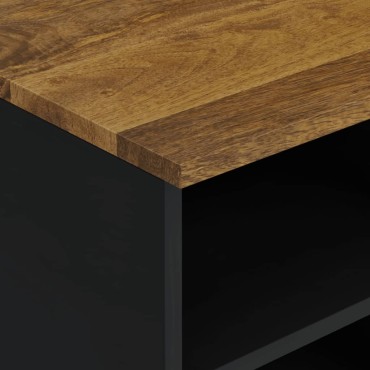 vidaXL Έπιπλο Τηλεόρασης 100x33x46cm Μασίφ Ξύλο Μάνγκο & Επεξ. Ξύλο