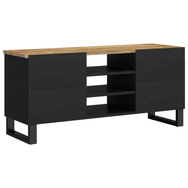 vidaXL Έπιπλο Τηλεόρασης 100x33x46cm Μασίφ Ξύλο Μάνγκο & Επεξ. Ξύλο