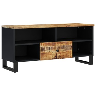 vidaXL Έπιπλο Τηλεόρασης 100x33x46cm Μασίφ Ξύλο Μάνγκο & Επεξ. Ξύλο