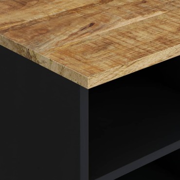 vidaXL Έπιπλο Τηλεόρασης 100x33x46cm Μασίφ Ξύλο Μάνγκο & Επεξ. Ξύλο