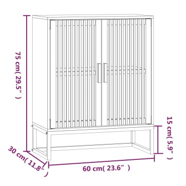 vidaXL Συρταριέρα 60x30x75cm από Επεξεργασμένο Ξύλο 1 τεμ.