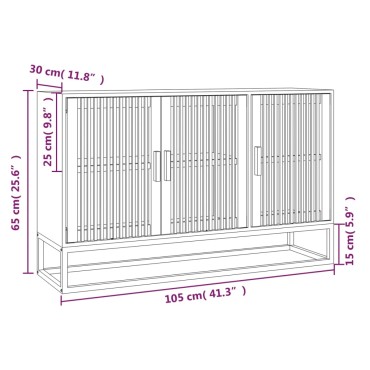 vidaXL Μπουφές 105x30x65cm από Επεξεργασμένο Ξύλο 1 τεμ.