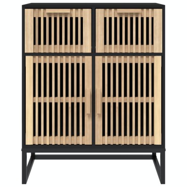 vidaXL Συρταριέρα Μαύρη 60x30x75cm από Επεξεργασμένο Ξύλο 1 τεμ.