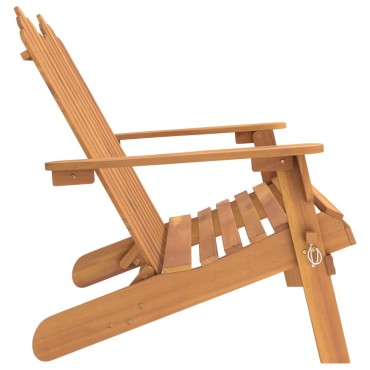 vidaXL Παγκάκι Κήπου Adirondack από Μασίφ Ξύλο Ακακίας 126x84x90cm 1 τεμ.