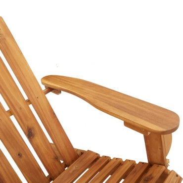 vidaXL Σαλόνι Κήπου Adirondack Σετ 2 τεμ. από Μασίφ Ξύλο Ακακίας 126x84x90cm