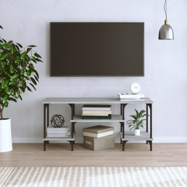vidaXL Έπιπλο Τηλεόρασης Γκρι Sonoma 102x35x45,5cm από Επεξεργ. Ξύλο