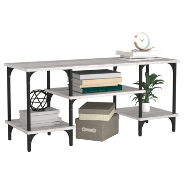 vidaXL Έπιπλο Τηλεόρασης Γκρι Sonoma 102x35x45,5cm από Επεξεργ. Ξύλο