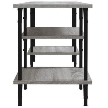 vidaXL Έπιπλο Τηλεόρασης Γκρι Sonoma 102x35x45,5cm από Επεξεργ. Ξύλο