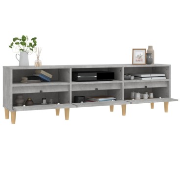 vidaXL Έπιπλο Τηλεόρασης Γκρι Σκυρ. 150x30x44,5cm Επεξ. Ξύλο
