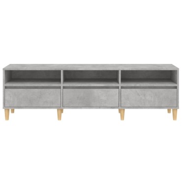 vidaXL Έπιπλο Τηλεόρασης Γκρι Σκυρ. 150x30x44,5cm Επεξ. Ξύλο