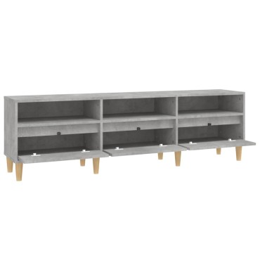 vidaXL Έπιπλο Τηλεόρασης Γκρι Σκυρ. 150x30x44,5cm Επεξ. Ξύλο