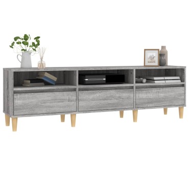 vidaXL Έπιπλο Τηλεόρασης Γκρι Sonoma 150x30x44,5cm από Επεξεργ. Ξύλο