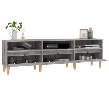 vidaXL Έπιπλο Τηλεόρασης Γκρι Sonoma 150x30x44,5cm από Επεξεργ. Ξύλο