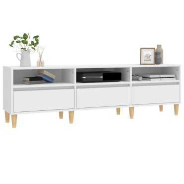 vidaXL Έπιπλο Τηλεόρασης Λευκό 150x30x44,5cm Επεξεργασμένο Ξύλο