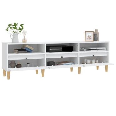 vidaXL Έπιπλο Τηλεόρασης Λευκό 150x30x44,5cm Επεξεργασμένο Ξύλο
