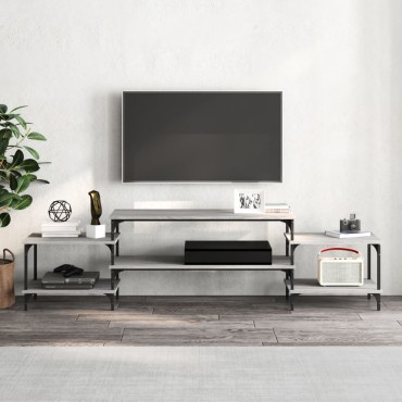 vidaXL Έπιπλο Τηλεόρασης Γκρι Sonoma 197x35x52cm Επεξεργασμένο Ξύλο