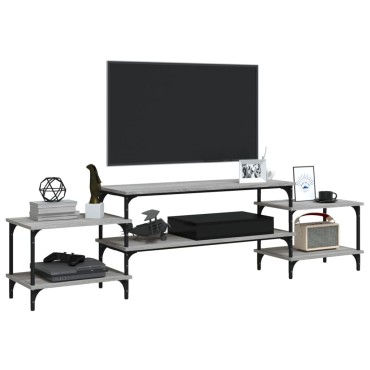 vidaXL Έπιπλο Τηλεόρασης Γκρι Sonoma 197x35x52cm Επεξεργασμένο Ξύλο