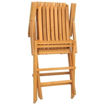 vidaXL Καρέκλες Κήπου Πτυσσόμενες 2 τεμ. 61x67x90cm Μασίφ Ξύλο Teak