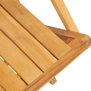 vidaXL Καρέκλες Κήπου Πτυσσόμενες 2 τεμ. 55x61x90cm Μασίφ Ξύλο Teak