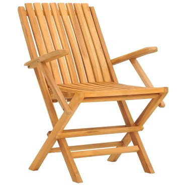 vidaXL Καρέκλες Κήπου Πτυσσόμενες 8 τεμ. 61x67x90cm Μασίφ Ξύλο Teak