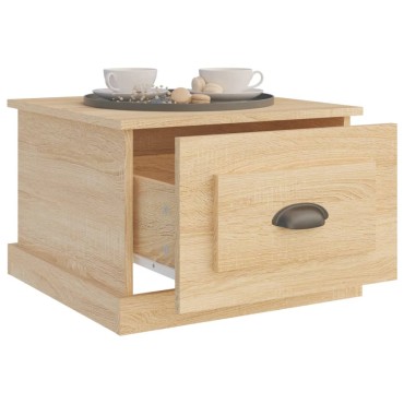 vidaXL Τραπεζάκι Σαλονιού Sonoma Δρυς 50x50x35cm Επεξεργασμένο Ξύλο 1 τεμ.