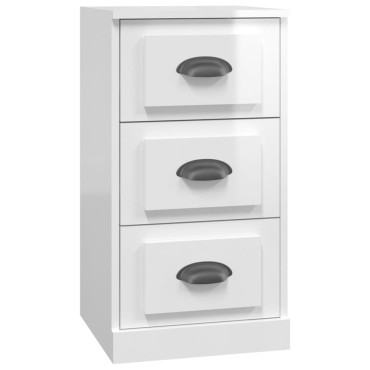 vidaXL Ντουλάπι Γυαλιστερό Λευκό 36x35,5x67,5cm Επεξεργασμένο Ξύλο 1 τεμ.