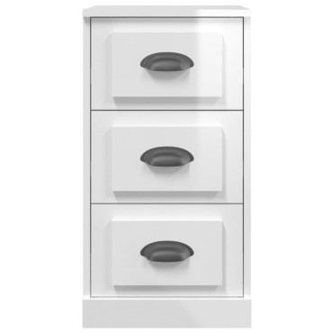 vidaXL Ντουλάπι Γυαλιστερό Λευκό 36x35,5x67,5cm Επεξεργασμένο Ξύλο 1 τεμ.