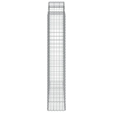vidaXL Συρματοκιβώτια Τοξωτά 8 τεμ. 200x50x220/240 εκ. Γαλβαν. Ατσάλι