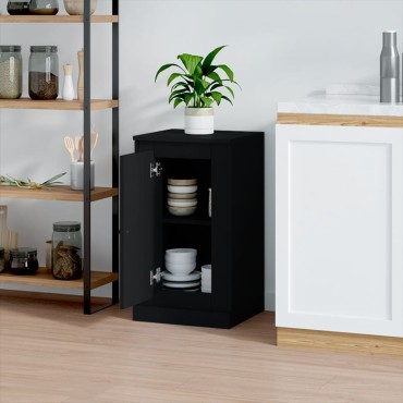 vidaXL Ντουλάπι Μαύρο 37,5x35,5x67,5cm από Επεξεργασμένο Ξύλο 1 τεμ.