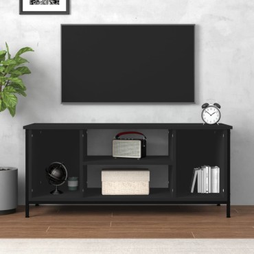 vidaXL Έπιπλο Τηλεόρασης Μαύρο 102x35x45cm Επεξεργασμένο Ξύλο