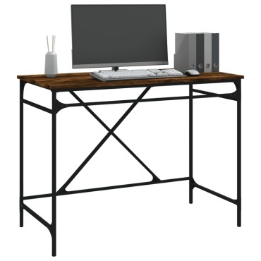 vidaXL Γραφείο Καπνιστή Δρυς 100x50x75cm από Επεξεργασμένο Ξύλο 1 τεμ.