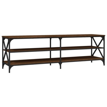 vidaXL Έπιπλο Τηλεόρασης Καφέ Δρυς 160x40x50cm Επεξεργασμένο Ξύλο