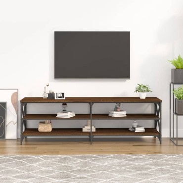 vidaXL Έπιπλο Τηλεόρασης Καφέ Δρυς 160x40x50cm Επεξεργασμένο Ξύλο