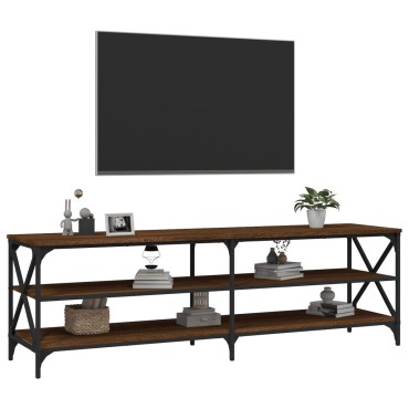 vidaXL Έπιπλο Τηλεόρασης Καφέ Δρυς 160x40x50cm Επεξεργασμένο Ξύλο