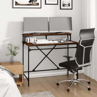 vidaXL Γραφείο Καφέ Δρυς 100x50x90cm από Επεξεργασμένο Ξύλο 1 τεμ.