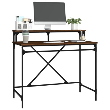 vidaXL Γραφείο Καφέ Δρυς 100x50x90cm από Επεξεργασμένο Ξύλο 1 τεμ.