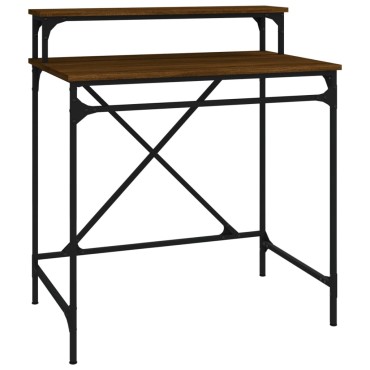 vidaXL Γραφείο Καφέ Δρυς 80x50x90cm από Επεξεργασμένο Ξύλο 1 τεμ.