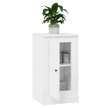 vidaXL Ντουλάπι Γυαλιστερό Λευκό 37,5x35,5x67,5cm Επεξεργασμένο Ξύλο 1 τεμ.