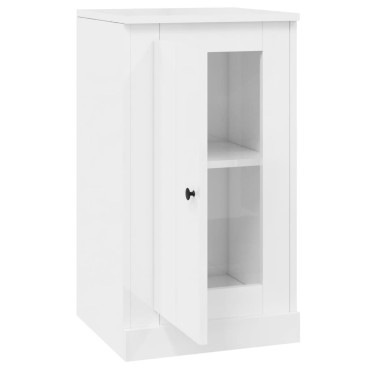 vidaXL Ντουλάπι Γυαλιστερό Λευκό 37,5x35,5x67,5cm Επεξεργασμένο Ξύλο 1 τεμ.