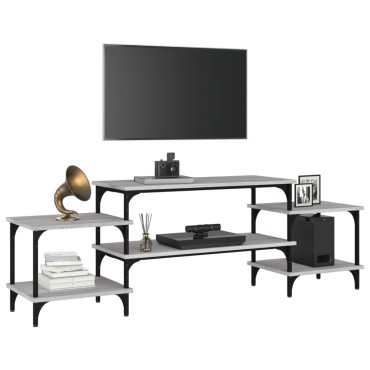vidaXL Έπιπλο Τηλεόρασης Γκρι Sonoma 157x35x52cm Επεξεργασμένο Ξύλο