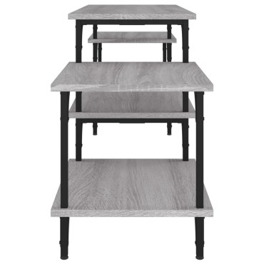vidaXL Έπιπλο Τηλεόρασης Γκρι Sonoma 157x35x52cm Επεξεργασμένο Ξύλο