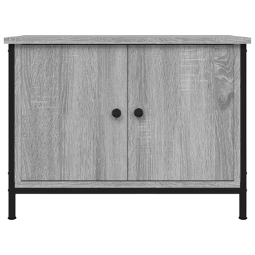 vidaXL Έπιπλο Τηλεόρασης με Πόρτες Γκρι Sonoma 60x35x45cm Επεξ. Ξύλο