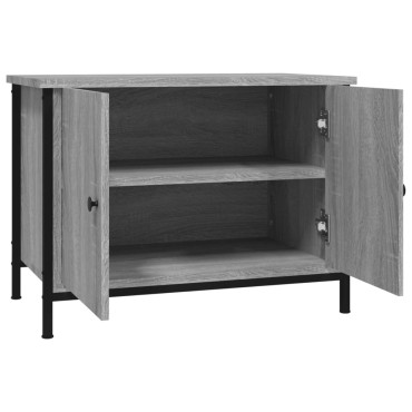 vidaXL Έπιπλο Τηλεόρασης με Πόρτες Γκρι Sonoma 60x35x45cm Επεξ. Ξύλο