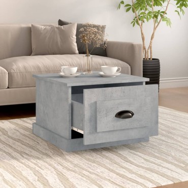vidaXL Τραπεζάκι Σαλονιού Γκρι Σκυρ. 50x50x35cm Επεξεργασμένο Ξύλο 1 τεμ.