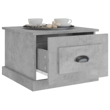 vidaXL Τραπεζάκι Σαλονιού Γκρι Σκυρ. 50x50x35cm Επεξεργασμένο Ξύλο 1 τεμ.