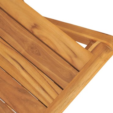 vidaXL Καρέκλες Κήπου Πτυσσόμενες 4 τεμ. 47x61x90cm Μασίφ Ξύλο Teak