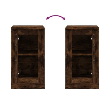 vidaXL Ντουλάπι Καπνιστή Δρυς 37,5x35,5x67,5cm από Επεξεργ. Ξύλο 1 τεμ.